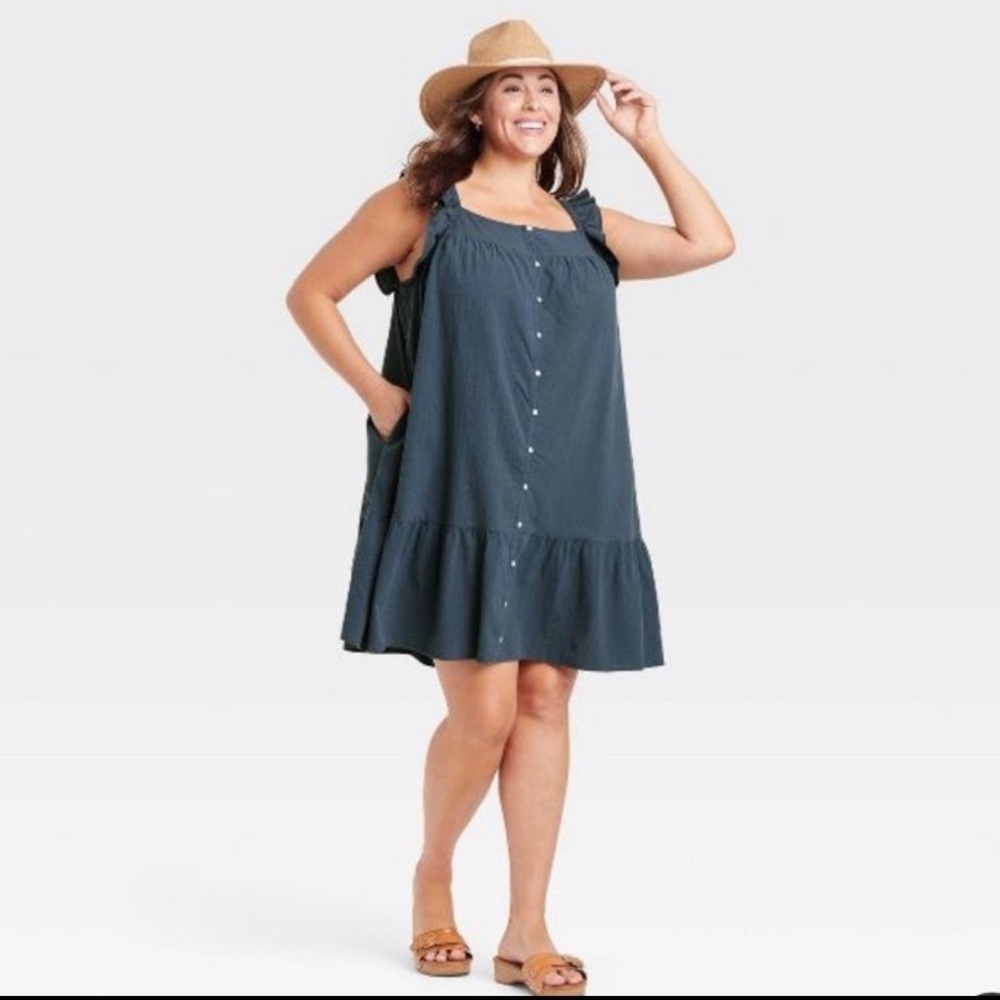 Universal Thread Plus Size 4x Flutter Sleeveless … - image 1